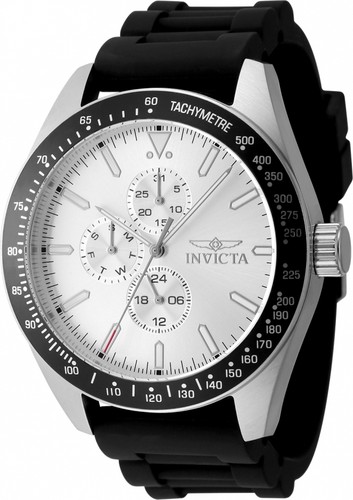 Invicta aviator quartz silver - quartz,
